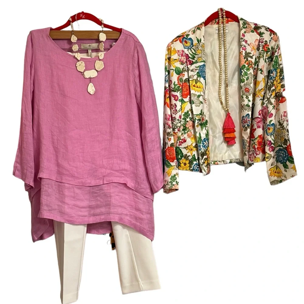 Anne Kline off-white/winter white/ dress slacks. Size 8 Ankle Length. - Picture 8 of 13